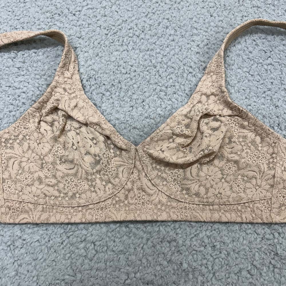 Wacoal Bra 34C Wireless 65249 Halo Lace Seamless Wireless Bra